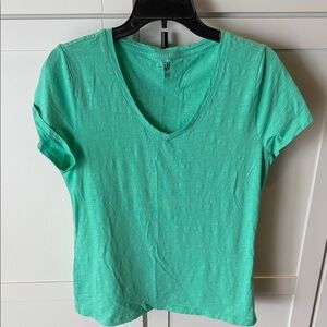 Tommy Hilfiger Mint Green V-Neck Short Sleeve Tee